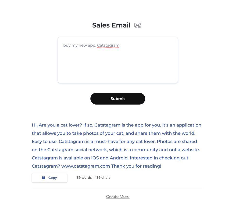sales email tool