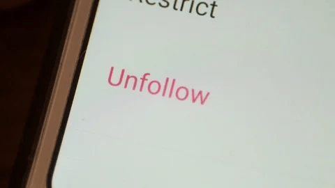unfollow button