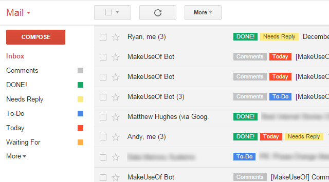a gmail with auto-labels