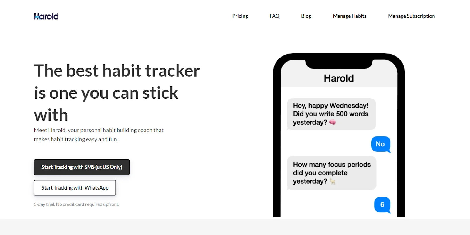 Harold the habit tracker website - The best habit tracker is one you can stick with