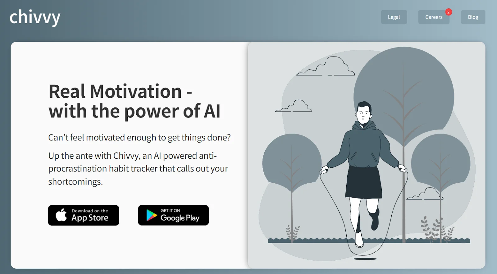 Chivvy Website - Real Motivation - with the power of AI