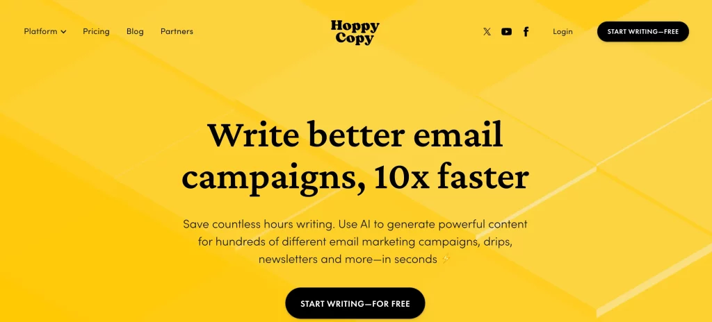 Hoppy Copy Homepage