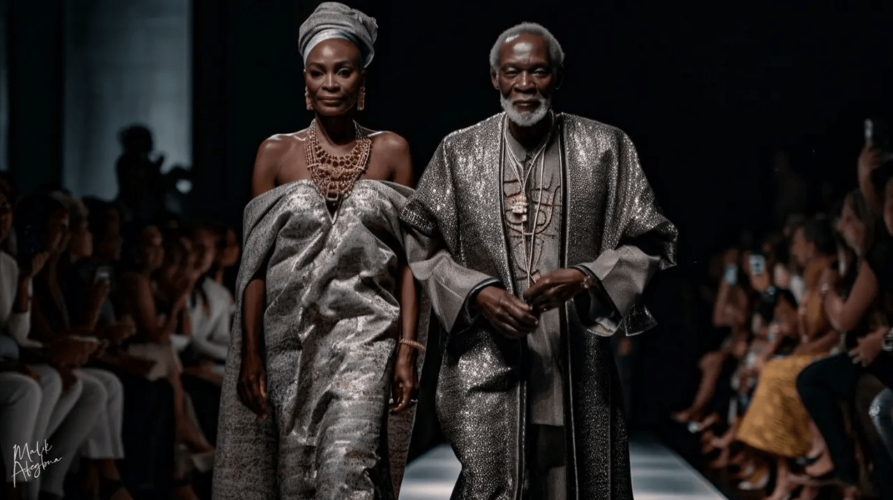 Malik Afegbua's elderly AI fashion show