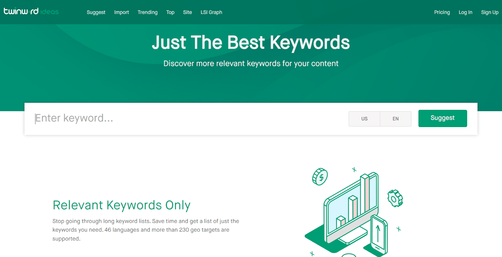 twinword website - just the best keywords