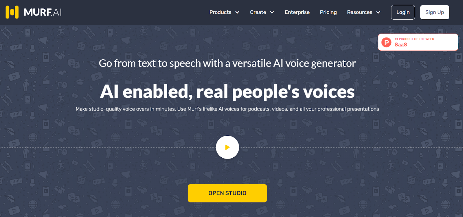 murf ai website - ai enabled, real people's voices