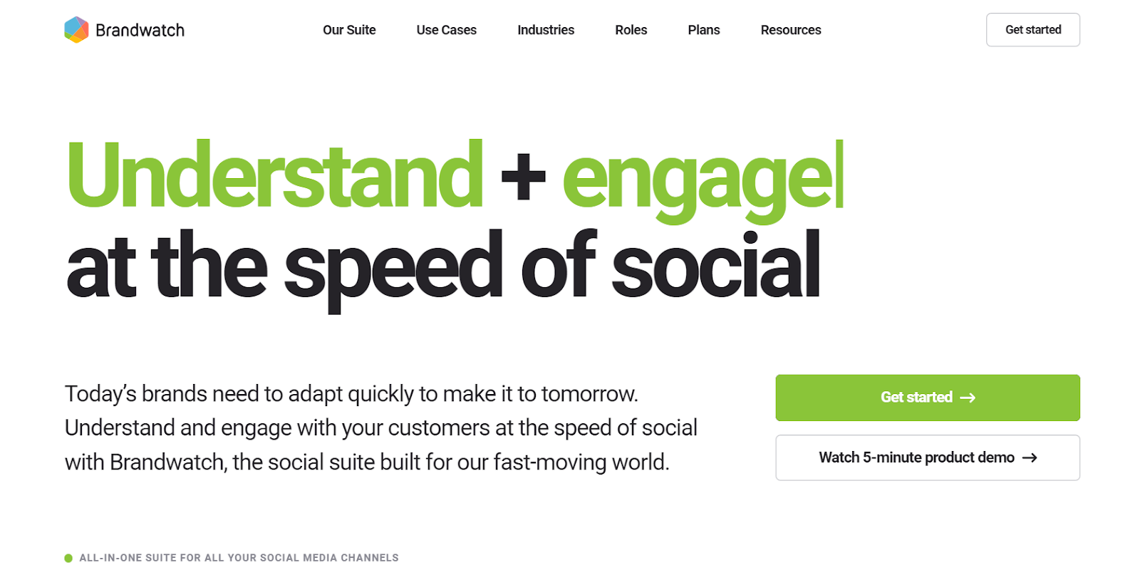 brandwatch website - world-leading social listening