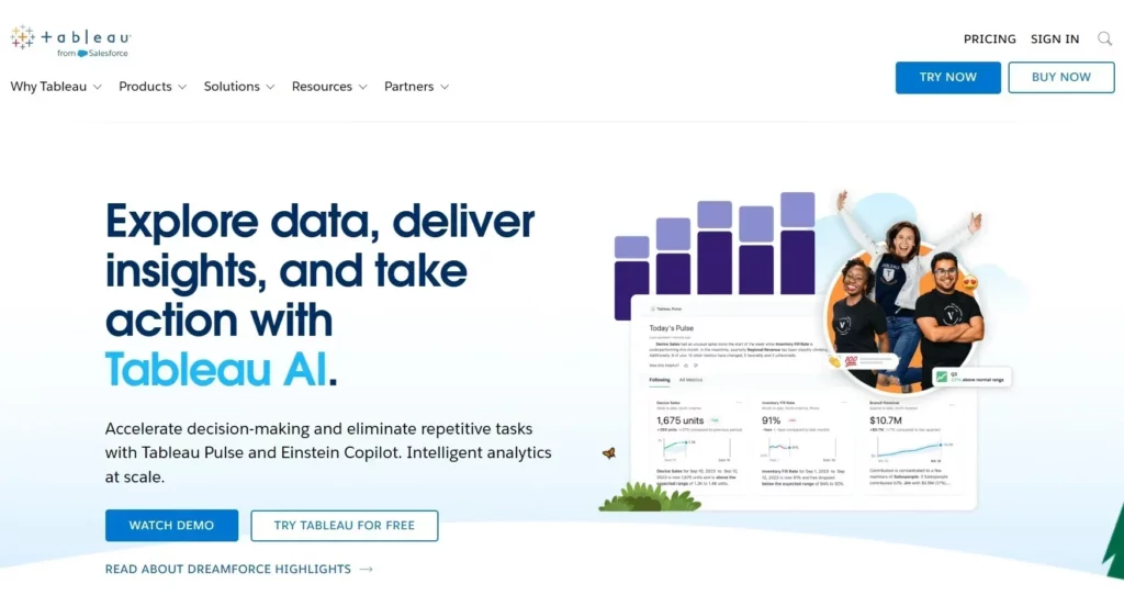 tableau website - video visualization and analytics