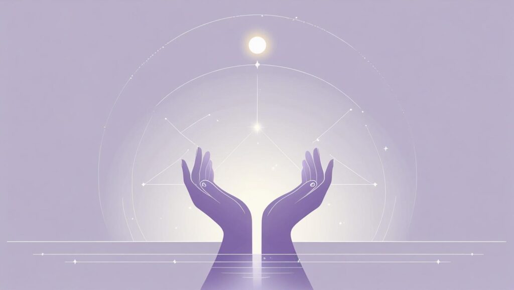 An illustration representing spiritual wellness.