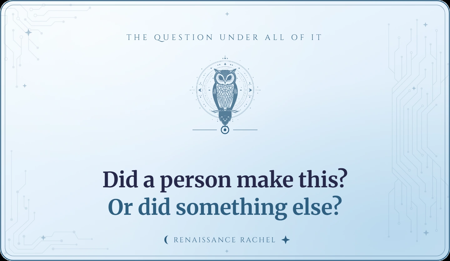 What Is the Human Renaissance? My Answer, Rather Than a Forecast.