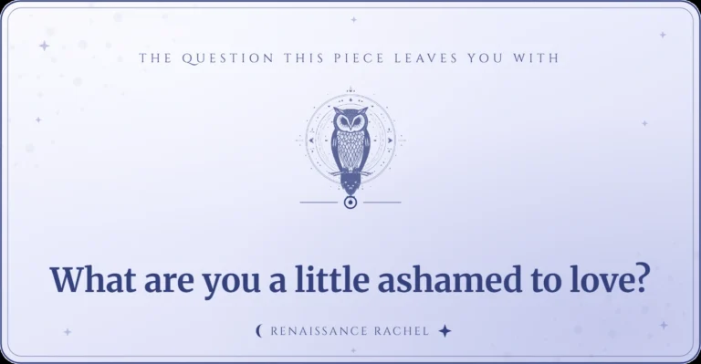 Why do we need permission to like what we like?